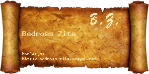 Bedross Zita névjegykártya